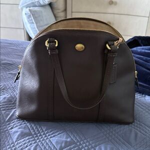 Coach Elegant Brown Leather Handbag